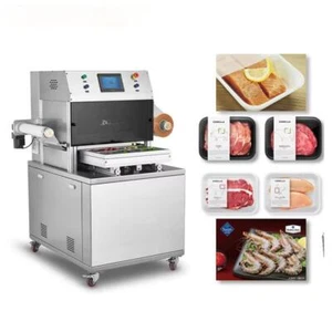 Modified Atmosphere Packaging Machine With Gas Filling MAP Food Trays Sealing - Picture 1 of 15