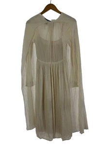 PRADA Other Long Sleeve Dress 36 Silk Cream Solid Used - Picture 1 of 6