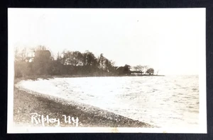 Ripley NY Lake Erie New York RPPC Real Photo Postcard c1930s UNP Scenic View - Picture 1 of 2