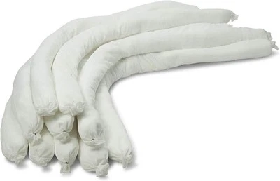 AABACO ENVIRONMENTAL AABACO OIL ABSORBENT SOCK- White Oil Sock – Spill Containment - 3" X 48" 10/Box