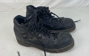 Men's Dr Martens 10963 Black Leather Lace Up Boots Size 12 - Picture 1 of 6