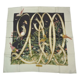 Salvatore Ferragamo Seidentuch Vogel & Band Print mit Karton Top Zustand  - Bild 1 von 9