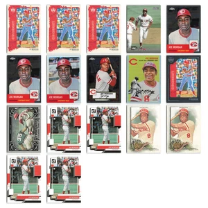 Joe Morgan Lot 17 Baseball Cards 2021 Panini Diamond Kings Red Frame Reds Set NM - Picture 1 of 19