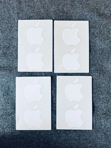 Lot de x4 autocollants Apple (authentique ; neuf) - Photo 1/1