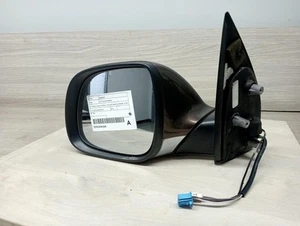 VOLKSWAGEN AMAROK LEFT DOOR MIRROR 2H, MANUAL FOLD, PARTIAL COLOUR CODED/CHROME, - Picture 1 of 13