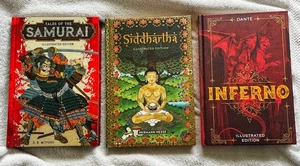 Tales of the Samurai Siddhartha Inferno Illustrated Edition Hardcover Set Lot - Imagen 1 de 2