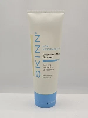 Limpiador de té verde y menta no negociables Skinn Cosmetics 4 oz sellado ¡tamaño completo! Foto 1 de 3