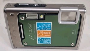 Olympus Digital Camera Mju 1030 SW 10.1MP Green - UNTESTED!!! - Picture 1 of 9