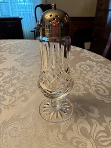 Vintage Signed Waterford Crystal Lismore Powdered Sugar Muffineer Shaker 8” - Picture 1 of 5
