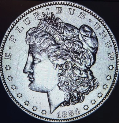 1884 MORGAN SILVER DOLLAR - Image 1 of 2