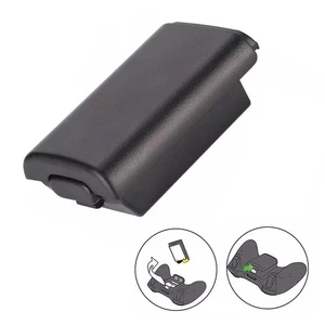 for Xbox 360 Controller - Black AA Battery Holder Shell Back Door Cover | FPC - Picture 1 of 7