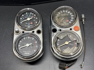 1981-84 HARLEY DAVIDSON SHOVELHEAD SUPER GLIDE 150 MPH SPEEDOMETER TACH GAUGE - Picture 1 of 22