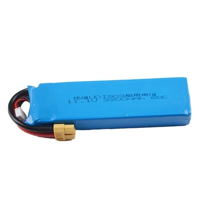 11.1V 3S 3300mAh Lipo Battery 60C with XT60 Plug for UDI903 RC Racing Boat - Image 1 of 3