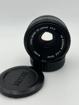 Ricoh 55Mm 1:2.2 Lens Xr Rikenon Prime Focal Length (Pentax K) w/ caps (a041) - Image 1 of 4