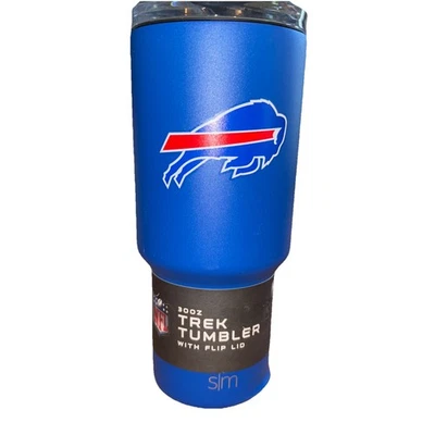 Vaso Trek Simple Moderno Buffalo Bills 30 Oz Tapa Abatible NUEVO *Leer* Foto 1 de 4