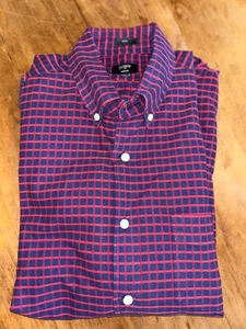 J. Crew Slim Oxford Hemd, marine/rot kariert, Herren Medium - Bild 1 von 6