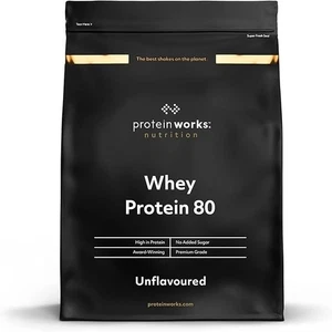 Protein Works Whey Protein 80 Low Calorie Shake Powder - Unflavoured 2 kg - Picture 1 of 5