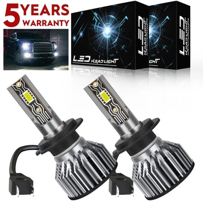 Para Kawasaki Ninja 650 EX650 2012-2017 2X H7 Motocicleta Faros LED Bombillas V2T Foto 1 de 4