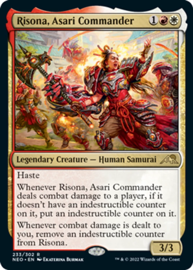 x1 Risona, Asari Commander - Kamigawa: Neon Dynasty - NM - MTG - Image 1 of 1