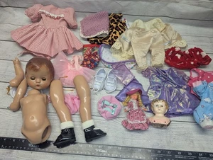 Effanbee Patsy Joan Doll 1995 Edition For Parts + Metal Minerva Head+Clothes Lot - Picture 1 of 12