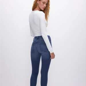 GOOD AMERICAN Good Waist Denim Jeans Raw Hem Women's Size 27 - Picture 1 of 15