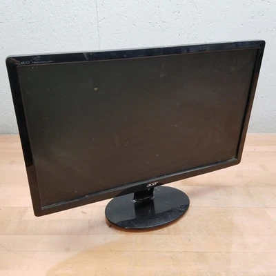acer S201HL 20" LCD Monitor, 19V, 1.58A, DVI-D, VGA - USED - Image 1 of 4