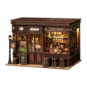 Fantasy Tavern Book Nook Kit - Inserto mini libreria LED fai da te, regalo artigianale per adulti - Foto 1 di 12