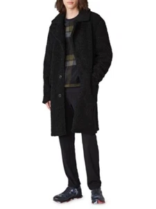 Karl Lagerfeild Paris Men’s Water-Resistant Faux Shearling Fur Coat NWT Size Med - Picture 1 of 13