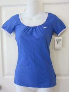 *NUOVA CON ETICHETTE* CAMICIA TOP DA TENNIS NIKE SHARAPOVA WILLIAMS PERWINKLE DRI-FIT~XS 0-2 - Foto 1 di 5