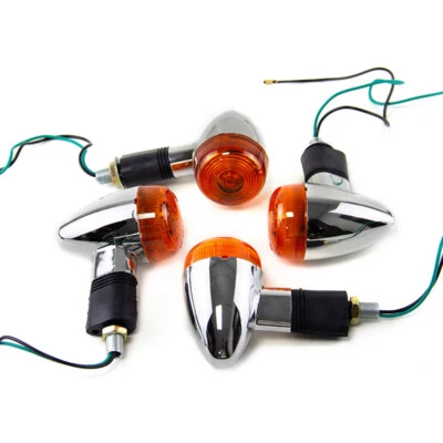 4pcs Amber Turn Signal Lights for Suzuki Boulevard C109R C50 C90 S 40 50 83 - Image 1 of 4