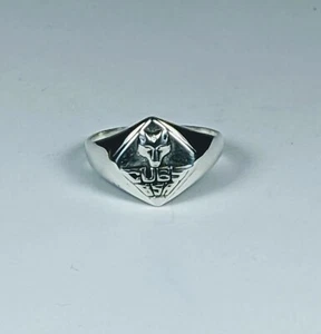 Vtg 925 Sterling Silver CUBS BSA Boy Scout Collectible Ring Size 7 - Picture 1 of 7