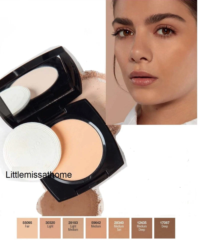 AVON TRUE FLAWLESS MATTIFYING PRESSED POWDER banish shine face t-zone ultra fine - Image 1 of 1