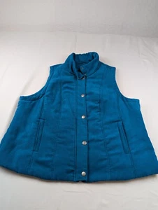 Relativity Vest Womens 2X Blue Quilted Lined Jacket. Polyester - Picture 1 of 16