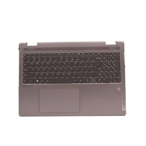 Palmrest Backlit Keyboard Upper For Lenovo Yoga 7 16IAH7 5CB1J03930 Silver Grey