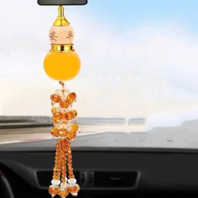 Car Perfume Bottle Auto Rearview Mirror Pendant Ornaments Lucky Lanyards (A) - Image 1 of 4
