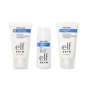 E.L.F. SKIN Hydrated Skincare Mini Kit, Cleanser Toner Moisturizer Travel Size - Picture 1 of 1