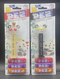 Juego de 2 Pez Edición Limitada Crystal Panda Best Mom & Dad Ever 2024 - Imagen 1 de 5