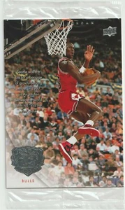 Carta basket NBA Michael Jordan Chicago Bulls UD Jumbo Slam Dunk - sigillata - Foto 1 di 2