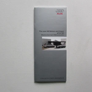 Audi A6 Saloon and Avant Price List Effective April 2005 - Picture 1 of 10
