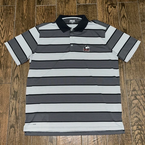 Mens Northern Illinois Huskies Ping Sensor Cool Stripe Polo Golf Shirt Sz. XL Cover