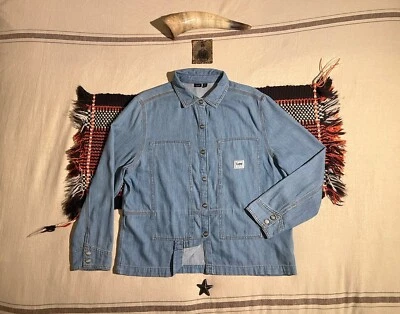 Camisa Lee Workwear M Denim Utilidad Mapa Bolsillos Mujer Chaqueta Ligera Foto 1 de 4