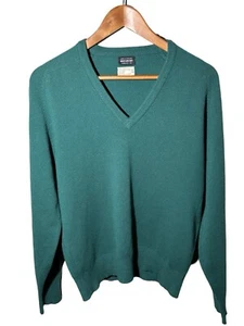 Vintage Brooks Brothers Sweater Men’s Sz 40 Cashmere V Neck Made in England - Picture 1 of 6