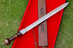 Roman Gladius Warrior Custom Made Damascus Sword -Hand Forge Damascus Steel SS25 - Picture 1 of 9
