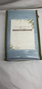 EUCALYPTUS ORIGINS TENCEL Sky (Blue) 600 Thread Count Standard Queen Pillowcases - Picture 1 of 3