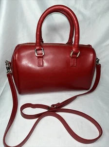 Cartera Bandolera Minelli Tomate Cuero Rojo Cremallera Talla S - Imagen 1 de 24