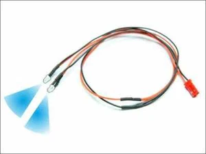 2 LED 5mm BEC JR Male 6-12 Volt Finished Soldered Lighting Car Boat Heli - Picture 1 of 4