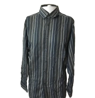 Concepts By Claiborne Men’s Striped Multicolor Long Sleeve Shirt Size Large - Image 1 of 4