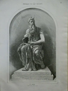 Merveille de l'art religieux : 1873 moise michel ange - Picture 1 of 1