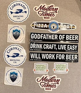 Lote de 12 pegatinas de cervecería San Diego California - Envío gratuito - Imagen 1 de 1