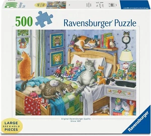 New Ravensburger Jigsaw Puzzle 500 XXL Pieces 14966 Cat Nap - Picture 1 of 2